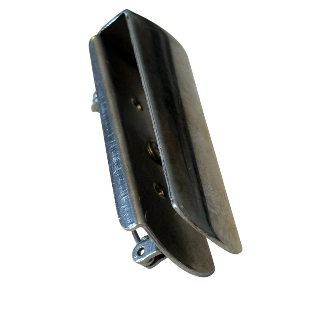 Match Book Holder Pin Lapel‎ Brooch Silver Tone Metal Vintage Retro Fob Carrier